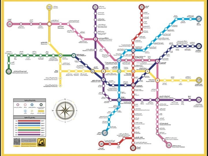  نقشه‌های خطوط مترو تهران به‌روزرسانی می‌شوند