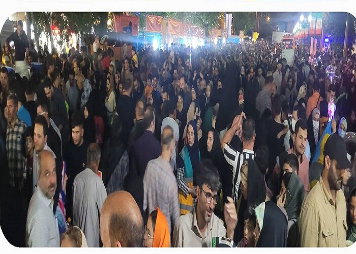 درخشش نام شهید مدافع امنیت آرمان علی وردی در تجمع بزرگ امام رضایی‌ها