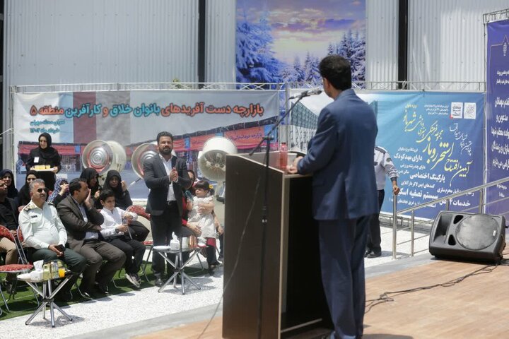 استخر روباز ویژه بانوان در مجموعه فرهنگی ورزشی شهربانوی منطقه 5 افتتاح شد