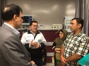 عیادت مدیرعامل شرکت شهر سالم از آسیب‌دیدگان حادثه مترو شهید بهشتی
