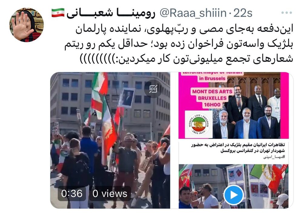 واکنش کاربران فضای مجازی به حضور اندک عدهای وطنفروش مقابل متروپلیس