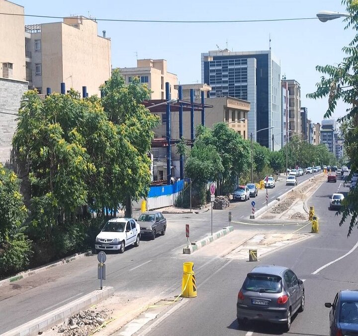 افزایش ظرفیت تردد خودروها در مسیر شمال به جنوب خیابان شیخ بهایی امکان پذیر شد