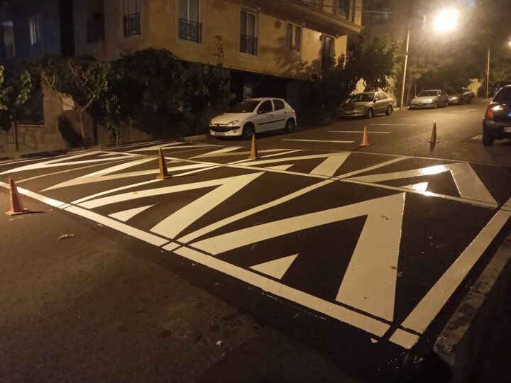 ‌  ۱۳۵ هزار متر طول خط کشی در معابر شمال تهران اجرا شد