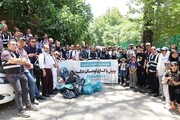 پاکسازی «درکه» با حضور فعالان حوزه محیط‌زیست و کارمندان سازمان پسماند