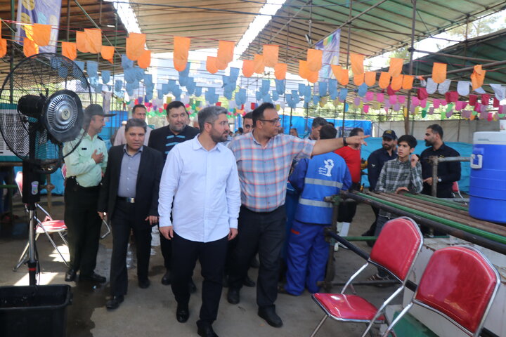 بازدید شهردار منطقه ۹ از ایستگاه عرضه دام بهداشتی در غرب پایتخت