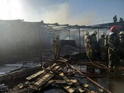 حریق چند باب سوله در اسلامشهر/ یک آتش‌نشان مصدوم شد