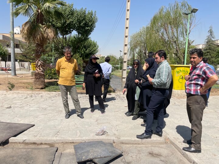 نظارت بر اجرای عملیات اجرایی محله دوستدار کودک در منطقه ۲۲