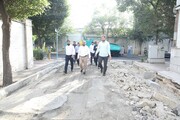 بازدید سرپرست شهرداری منطقه۱۷ از پروژه های عمرانی و ترافیکی