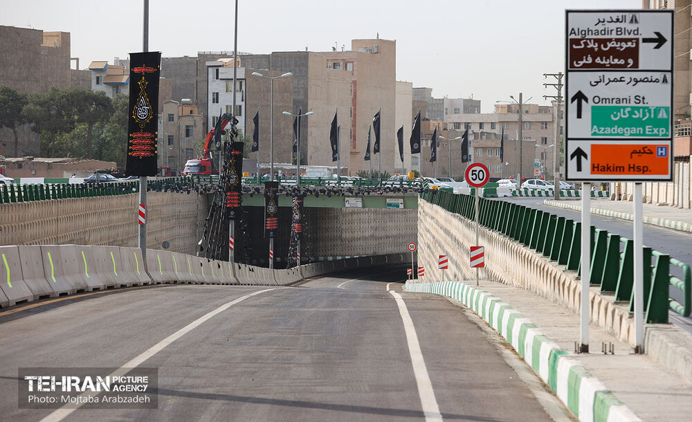 زیرگذر ۴۵ متری بهار و کنارگذر فتح به آزادگان به بهرهبرداری رسید