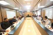 نشست مشترک مدیران قرارگاه خاتم‌الانبیاء و اراضی عباس‌آباد
