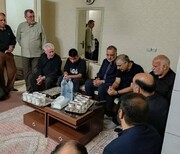 حضور شهردار تهران،در منزل پدری مرحوم «یاسر الهامی»