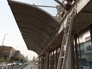ایستگاههای اتوبوس خط  تندرو بزرگراه شهید چمران  بهسازی  شد