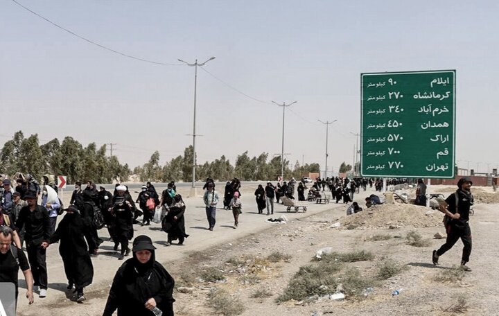 ایمن‌سازی محور راه کربلا با نصب ۷۰ تابلوهای هشدار دهنده/ رنگ آمیزی سرعتگاه های پایانه مرزی خسروی