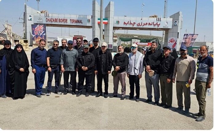 بازدید رییس کمیته خدمات شهری ستاد مرکزی اربعین کشور از گذرگاه مرزی چذابه