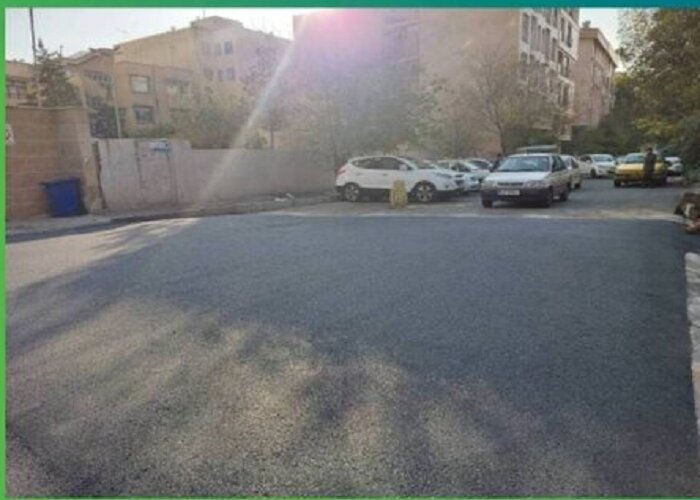 اتمام عملیات آسفالت غیر مکانیزه در خیابان هجرت منطقه ۵