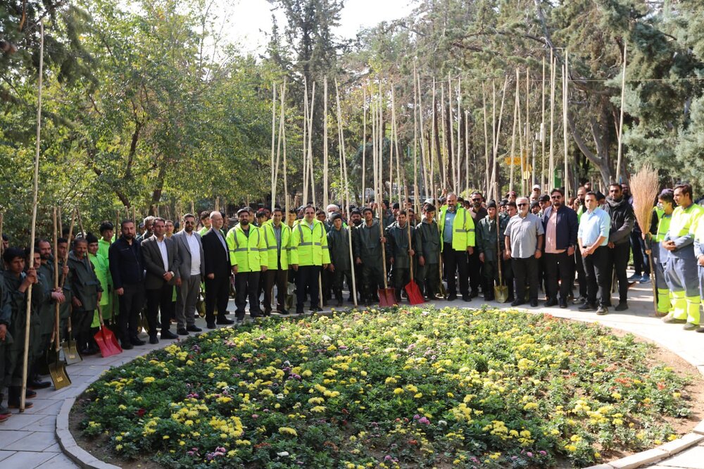برگزاری مانور ستاد برفروبی در پارک طالقانی