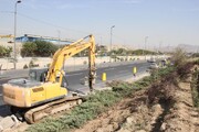 عملیات احداث پهلوگاه اضطراری در بزرگراه امام علی (ع) بعداز پل مشیریه آغاز شد
