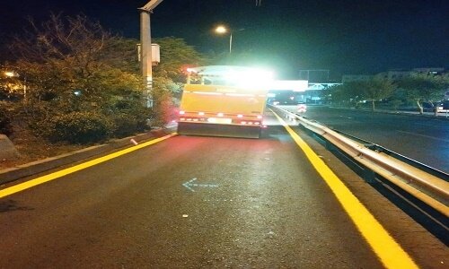 رنگآمیزی ۳۹ کیلومتری مسیر خطوط ویژه BRT در منطقه ۵