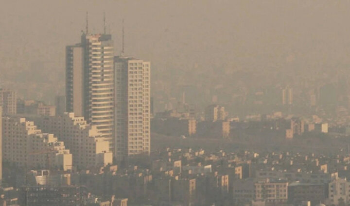 کیفیت هوای پایتخت در وضعیت ناسالم برای گروه‌های حساس