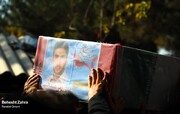 شهید مدافع حرم علی‌آقا عبداللهی در گلزار شهدای بهشت زهرا (س) آرام گرفت