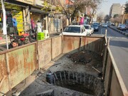 آغاز عملیات عمرانی شبکه آب‌های سطحی خیابان شمشیری
