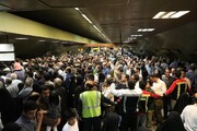 خدمات‌رسانی مترو به شرکت‌کنندگان در مراسم آیین وداع با پیکر مطهر ۱۱۰ شهید گمنام