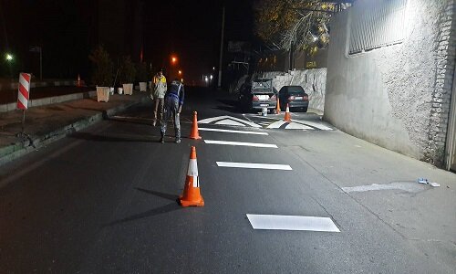  اجرای عملیات شبانه خط‌کشی در سطح منطقه۵