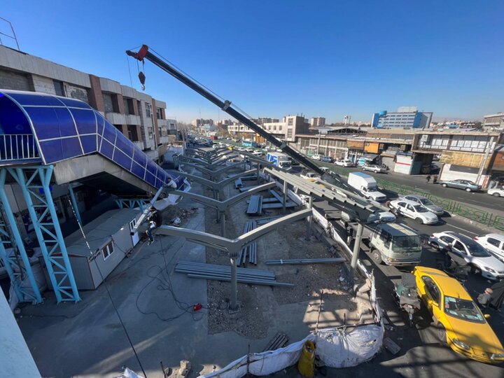 عملیات مسقف‌سازی پایانه تاکسیرانی «قدرت‌پاکی» در مراحل پایانی قرار دارد