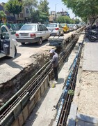 اتصال پروژه نهرسازی خیابان مولوی به خیابان خیام