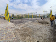 آغاز عملیات عمرانی برای احداث زمین چمن مصنوعی در بوستان شهید حججی