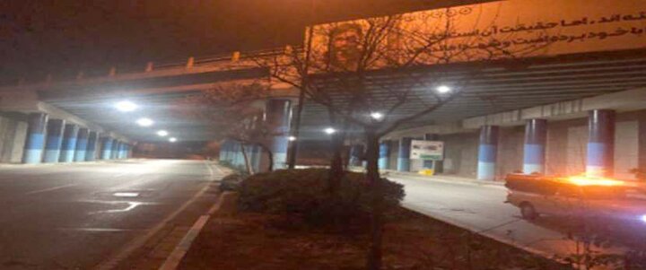 تکمیل روشنایی ۳ پل سواره رو در منطقه ۲۰