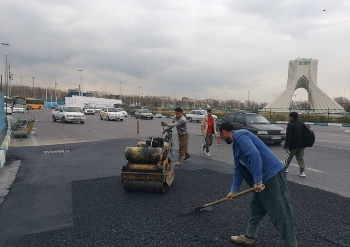 اقدامات عمرانی منطقه ۹ در آستانه فرا رسیدن یوم الله ۲۲ بهمن