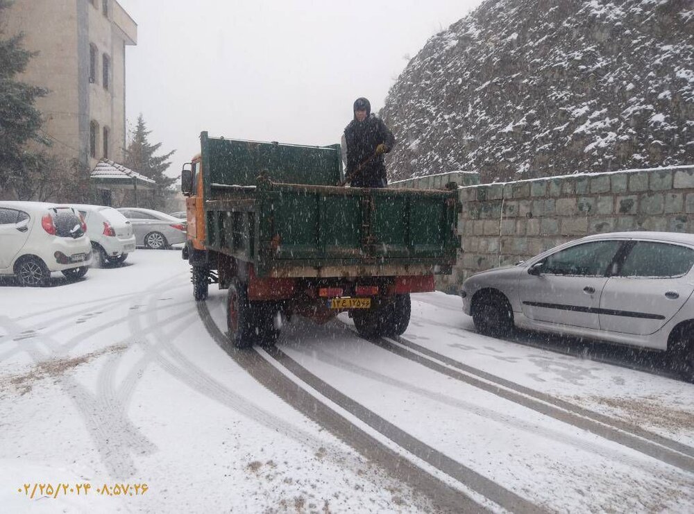 آخرین وضعیت مناطق برف‌گیر پایتخت