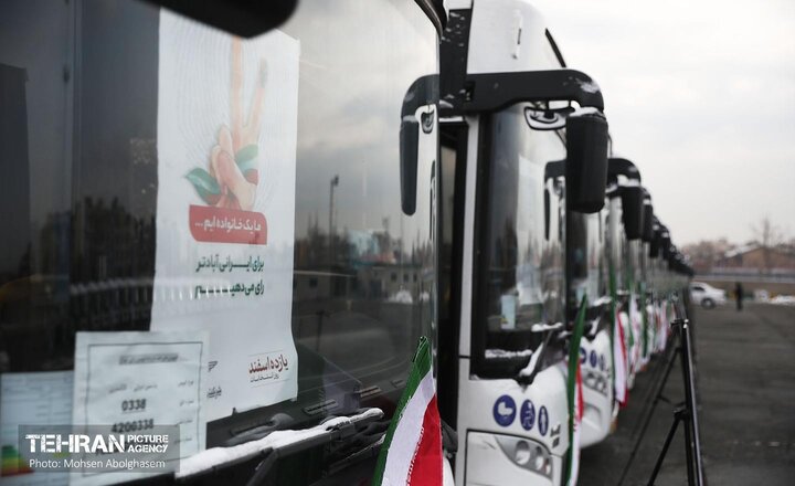 پیش‌بینی ۳۳۴ دستگاه اتوبوس برای خدمات‌رسانی به مردم پایتخت در روز انتخابات