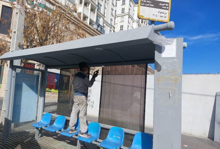 ۸۲ ایستگاه اتوبوس همزمان با استقبال از بهار در منطقه ۱۹ نونوار می‌شوند