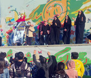 برپایی استیج فرهنگی ایام نوروز در بوستان جوانمردان
