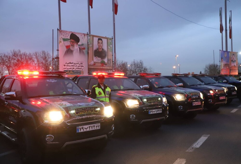 حضور عوامل یگان حفاظت شهرداری تهران در زمایش نوروزی ۱۴۰۳