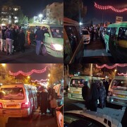 خدمات سازمان تاکسیرانی به زائران حرم حضرت عبدالعظیم (ع) در شب‌های قدر