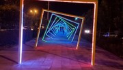 اجرای تونل نوری در خیابان پیروزی به مناسبت ماه مبارک رمضان