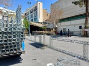 آماده‌سازی معراج الشهدا برای وداع با پیکر شهدای کنسولگری دمشق