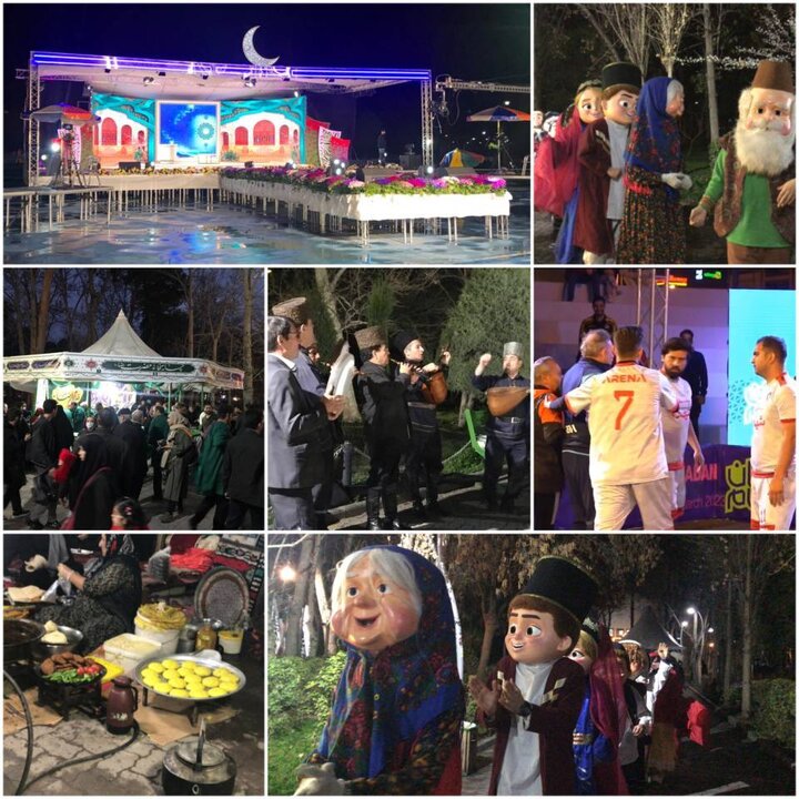 استقبال شهروندان از جشن بزرگ «شهر رمضان» دربوستان لاله