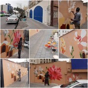 اجرای طرح مرمت، پاکسازی و نوسازی نقاشی‌های دیواری و جداره‌های شهری در ۶ ناحیه