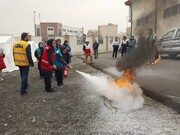 آتش‌نشانان داوطلب در شمال تهران آموزش دیدند