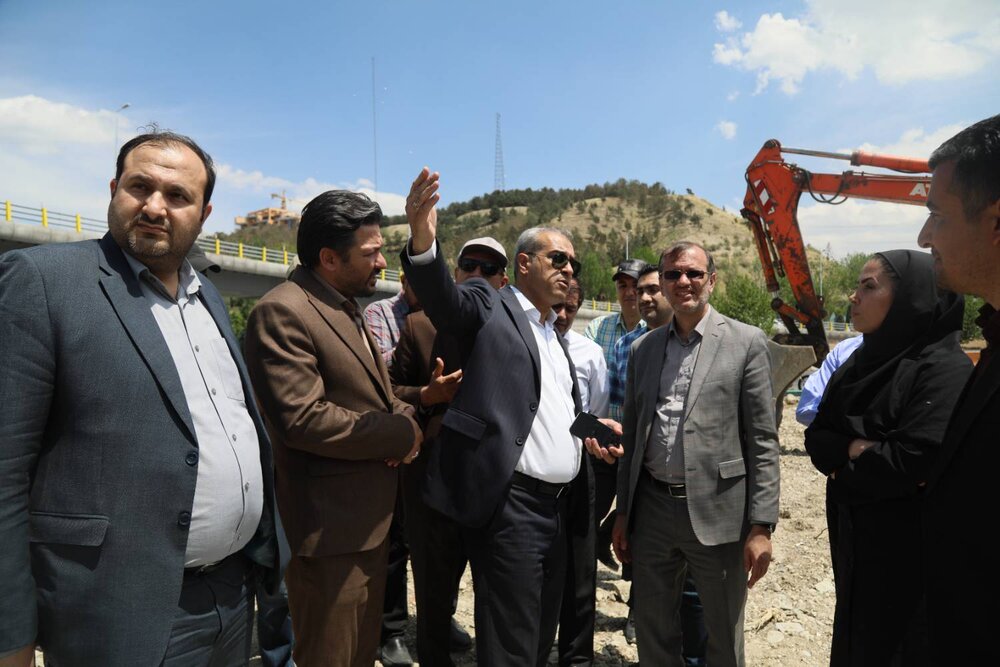 بازدید معاون شهردار تهران از پروژه عمرانی تقاطع غیرهمسطح بزرگراه شهید آبشناسان_جنتآباد