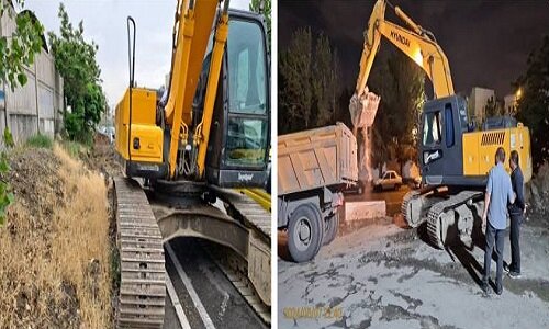 شروع عملیات پیاده‌روسازی، خیابان شهید آلفرد سرگیس اردو شاهی در منطقه ۵