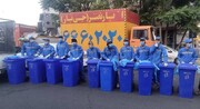 اعزام نیروهای کارگری منطقه ۱۷ به محل برگزاری جشن امام رضایی‌ها