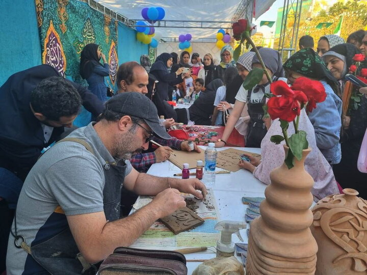 برپایی موکب فرهنگی منطقه یک در جشن بزرگ امام رضایی‌ها