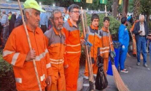 برپایی غرفه منطقه ۵ در جشن بزرگ امام رضایی‌ها 
