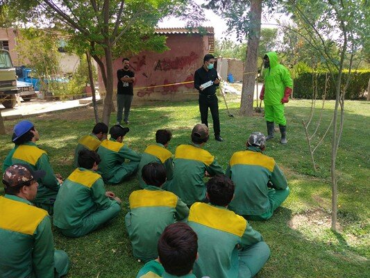 برگزاری کارگاه آموزش بهداشت حرفه‌ای ویژه کارگران فضای سبز شهرداری تهران