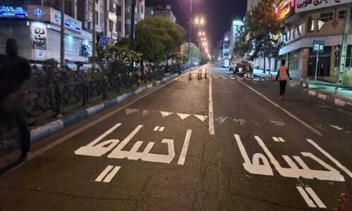 خط کشی معابر منطقه ۵ در قالب طرح «از وعده تا عمل» 